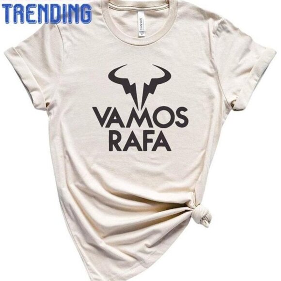 Olin D Tops - Vamos Rafa Tennis Graphic Nadal Fan Unisex Sports T-Shirt 91